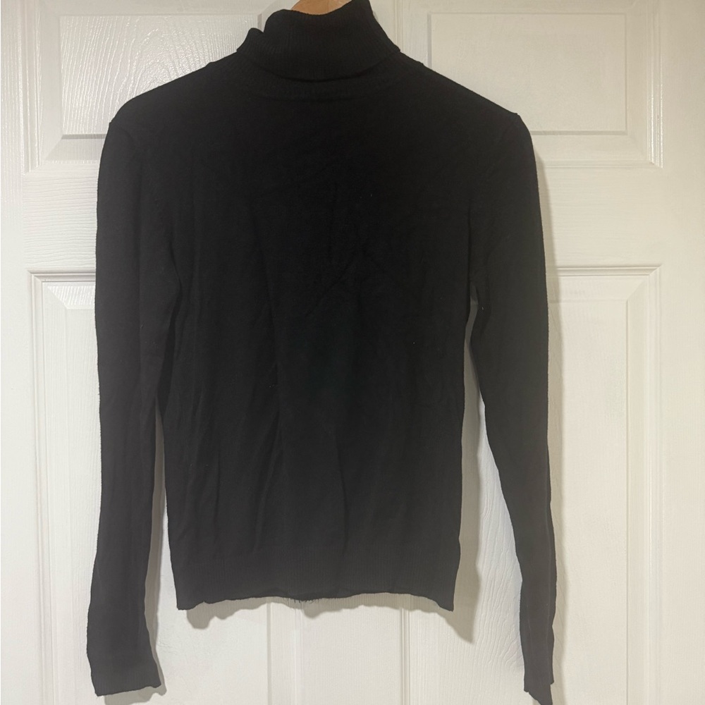Mango Black Turtleneck Sweater - Picture 4 of 4